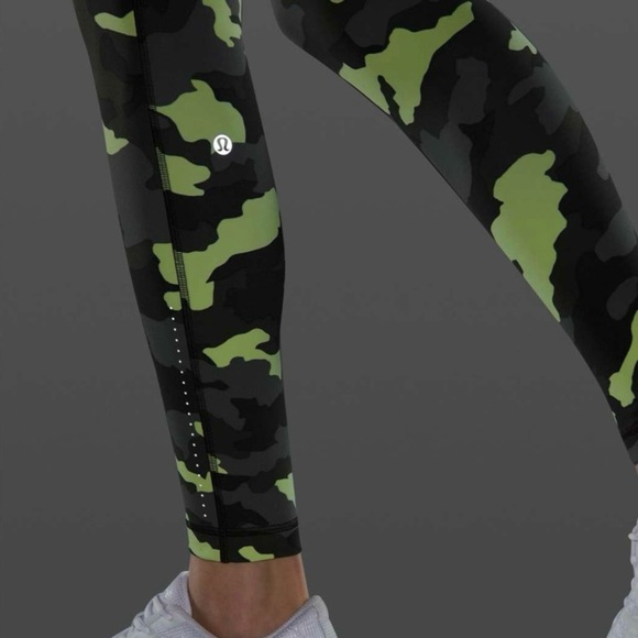 Lululemon 4 Swift Speed High-Rise Tight 28" Heritage Camo Crispin Green Multi - Picture 12 of 16